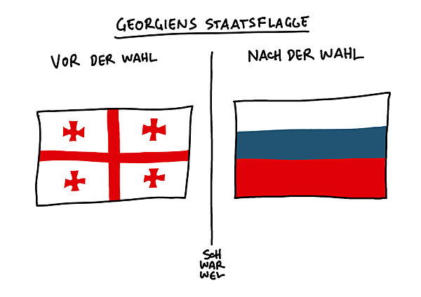 Wahlkommission erklaert prorussische Regierung zum Sieger in Georgien
