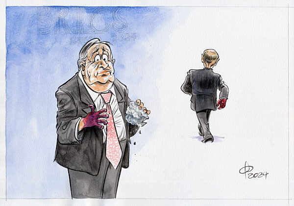 Wasserfest - Guterres und Putin Handschlag
