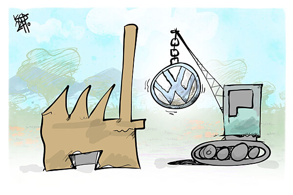 VW kuendigt Stellenstreichungen an