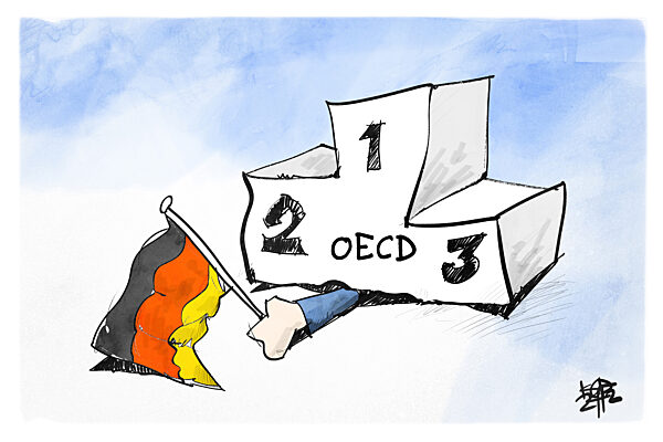 Deutschland ist Schlusslicht der OECD-Laender