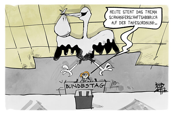 Der Bundestag debattiert ueber den ß 218