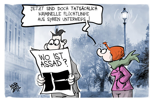 Assad fluechtet aus Syrien