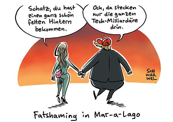 Tech-Milliardaere : Amazon-Chef Bezos sucht Naehe zu Trump