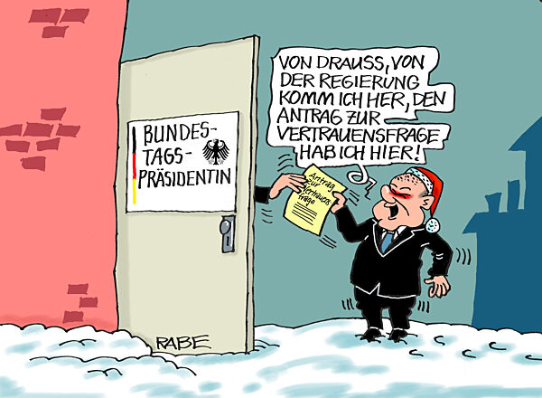 Vertrauensfrage von draussen