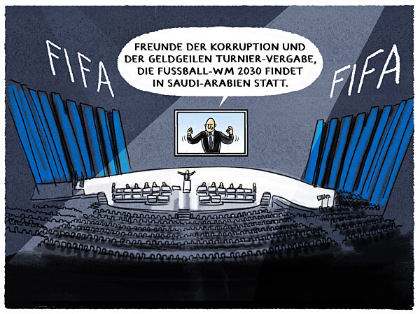 FIFA-Chef Infantino jubelt