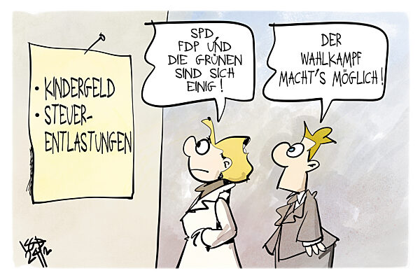 Die Ex-Ampel einigt sich auf Kindergeld und Steuerentlastungen