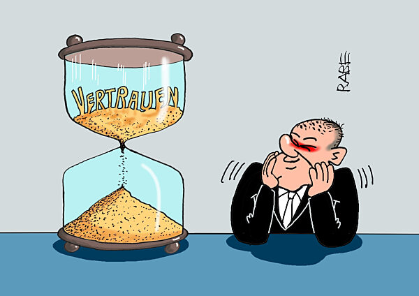 Des Kanzlers Zeit rieselt