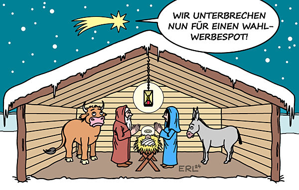 Wahlkampf in der Weihnachtszeit