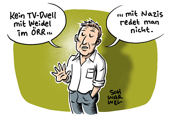 Einladung von ARD und ZDF : Habeck will kein TV-Duell mit Weidel
