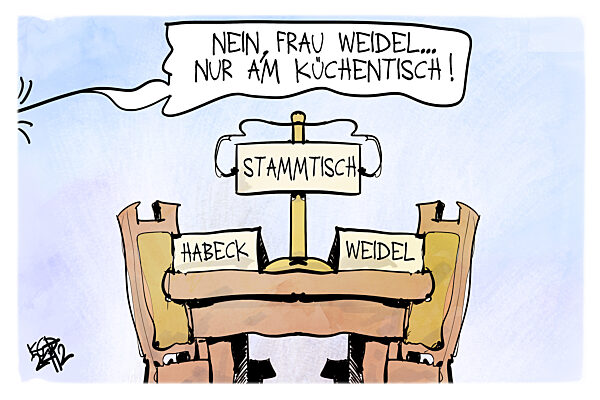 Habeck will kein TV-Duell mit Weidel