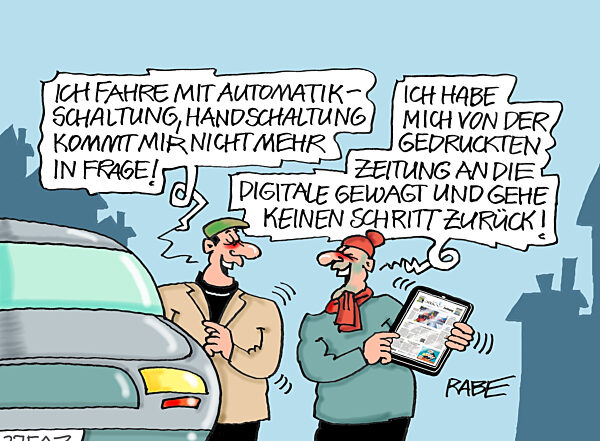 E-Paper mit Gangschaltung