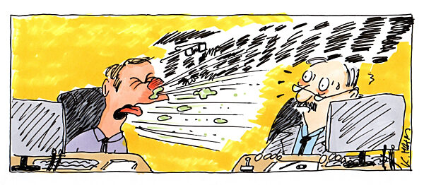 Krank zur Arbeit gehen