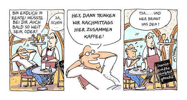 Baby-Boomer gehen in Rente