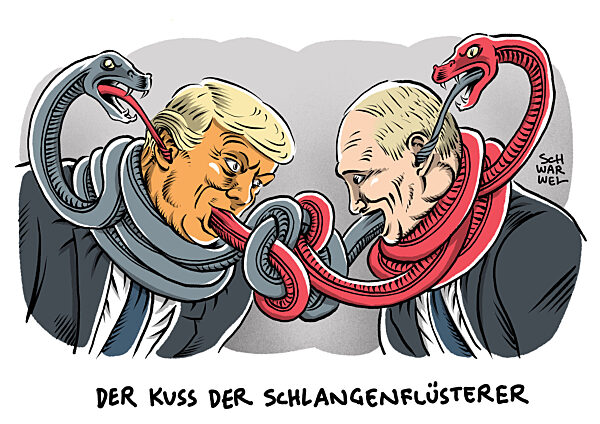 Gefaehrliche Diplomatie : Trump und Putin uebergehen Europa und die Ukraine