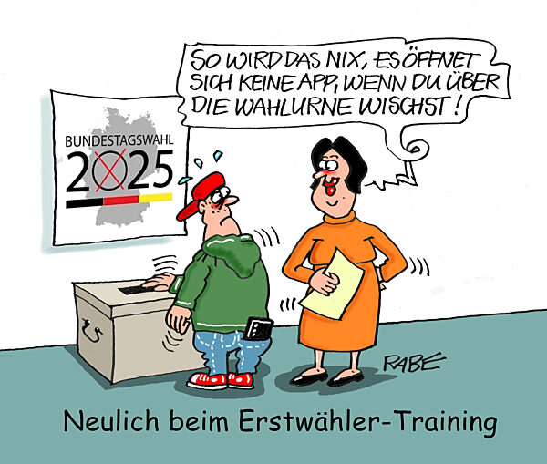 Erstwaehler trainieren