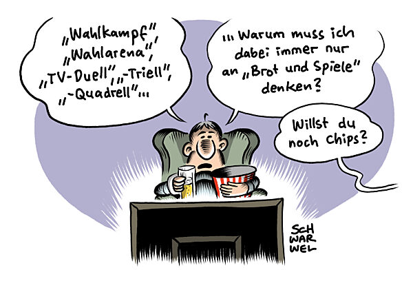 Letztes TV-Duell vor der Wahl : Scholz und Merz bei Bild und Welt