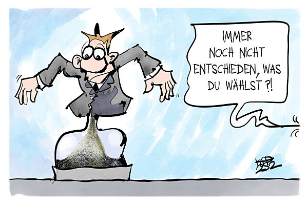 Die Zeit der unentschiedenen Waehler laeuft