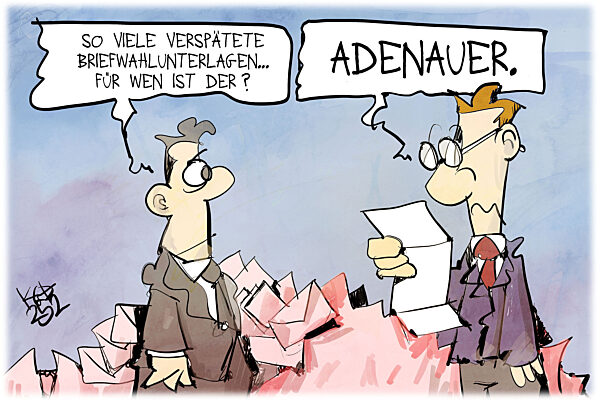 Zahlreiche Wahlunterlagen kommen verspaetet an