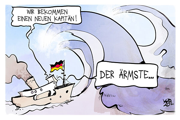 Ein neuer Kapitaen uebernimmt das Ruder