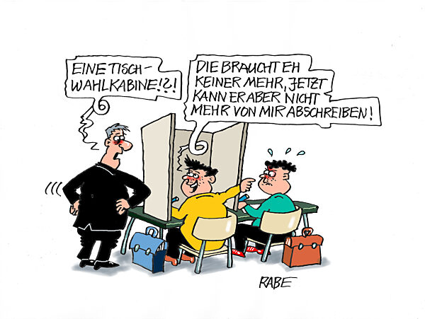 Tischwahlkabine