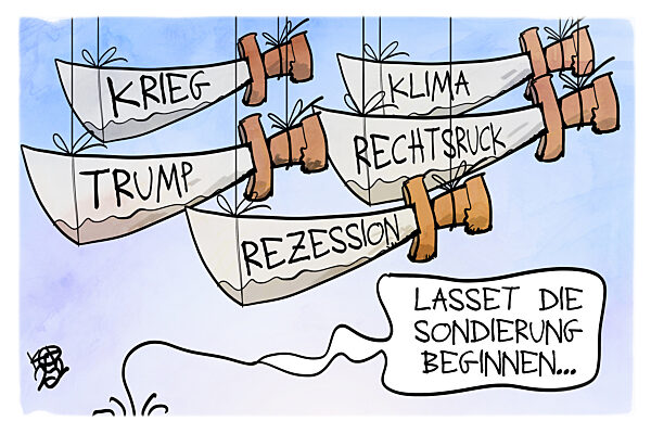 SPD und Union treffen sich zu Sondierungsgespraechen