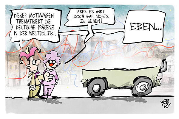 Motivwagen am Rosenmontag