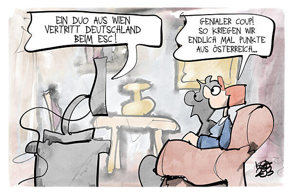 Ein Duo aus Oesterreich singt den deutschen Song beim ESC