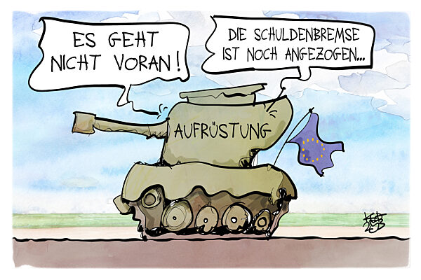 Aufruestung und Schuldenbremse
