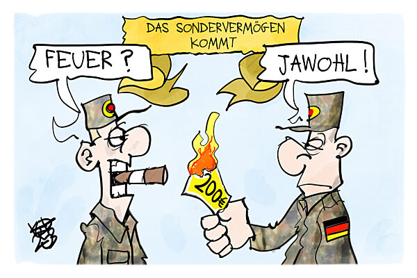 Sondervermoegen fuer die Bundeswehr