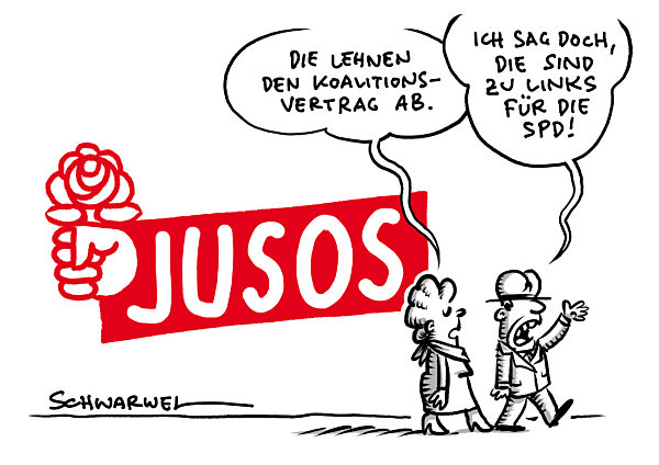 SPD Jusos kritisieren Beschluesse im Koalitionsvertrag
