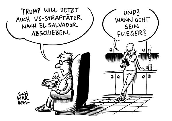Trump will auch US-Straftaeter nach El Salvador schicken