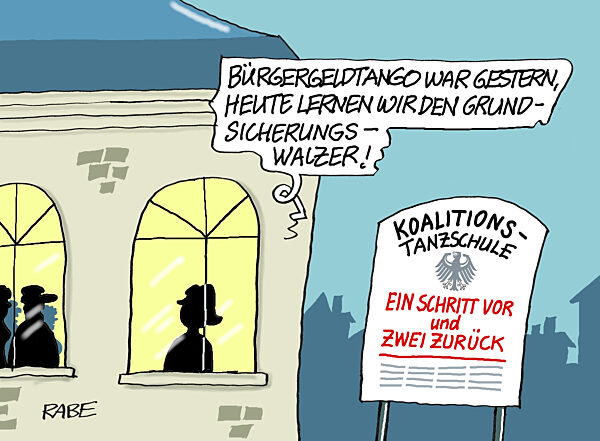 Tanzstunde in der Regierung