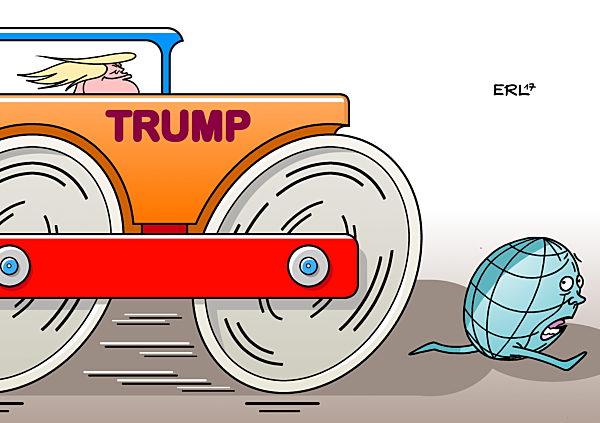 Dampfwalze USA Trump Erde