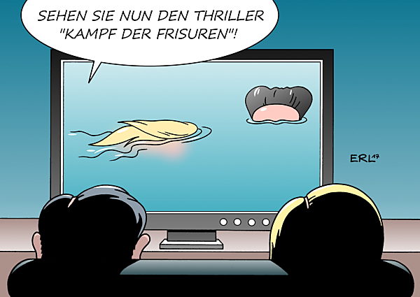 Trump Kim Jong Un - Kampf der Frisuren