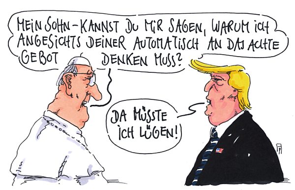 Franziskus und Donald