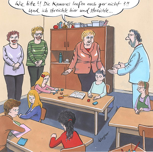 Merkel im Wahlkampf Kindertagesstätte KITA