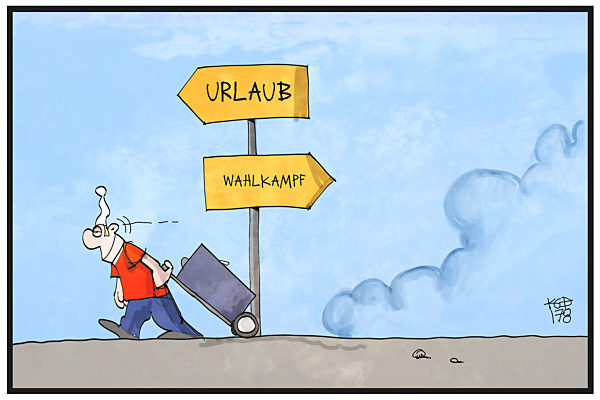 Wahlkampf oder Urlaub