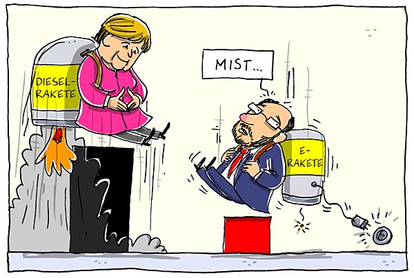 Abgehobene Wahlrakete