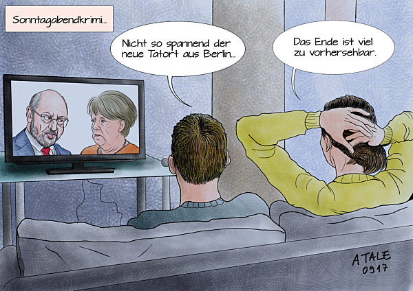 TV-Duell Merkel Schulz