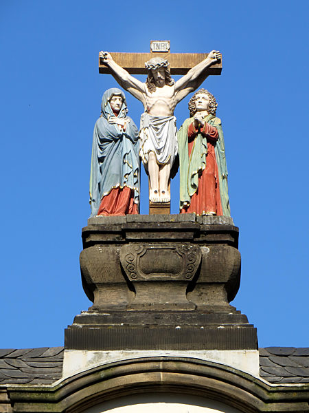 Historical crucifixion group in Trier