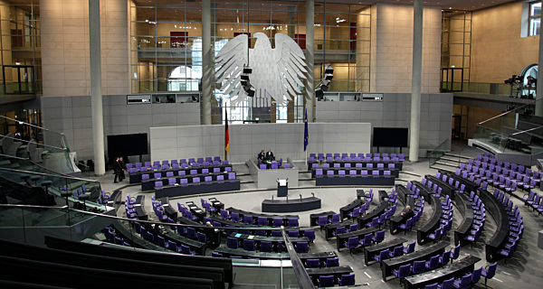 Panorama: Reichstag Deutscher Bundestag Plenarsaal
