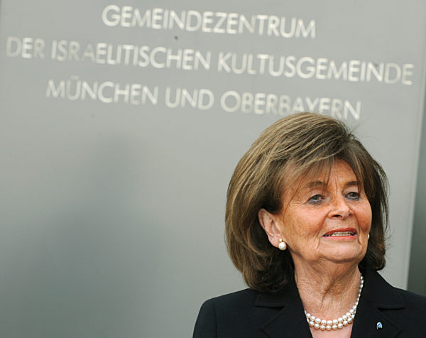 Charlotte Knobloch, die Präsidentin des Zentralrats der Juden...
