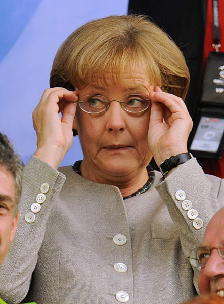 EURO 2008  - Halbfinale Deutschland - Türkei 3:2 - Merkel