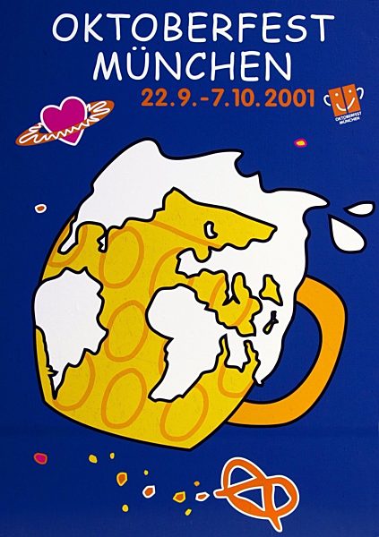 Plakat für das Oktoberfest 2001 vorgestellt