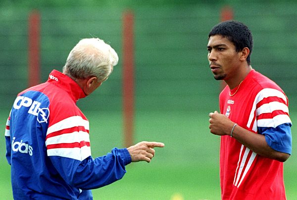 Fußball: Giovanni Trapattoni und Giovane Elber