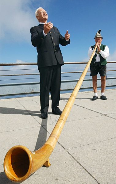 Stoiber und sein «Gipfeltreffen» auf der Zugspitze