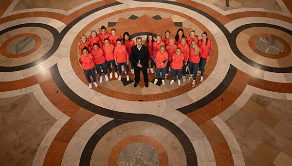 Empfang FC Bayern München in Staatskanzlei