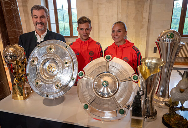Empfang FC Bayern München in Staatskanzlei