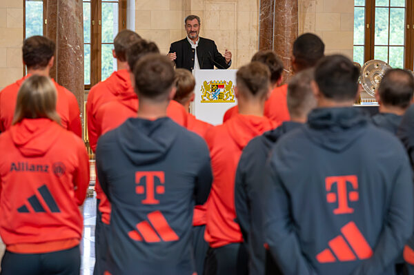Empfang FC Bayern München in Staatskanzlei