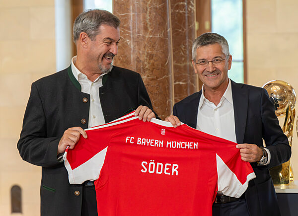 Empfang FC Bayern München in Staatskanzlei